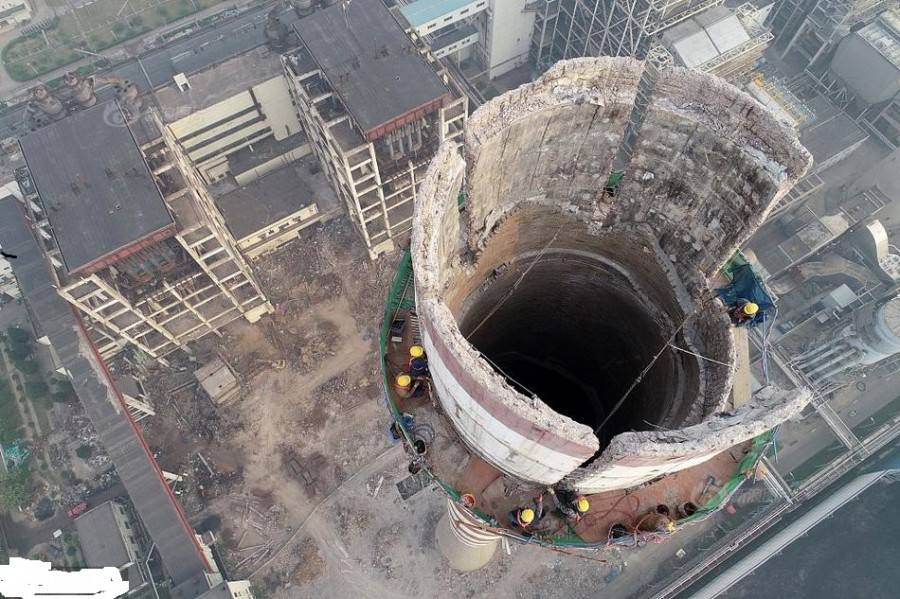 煙囪拆除工藝過(guò)程中的技術(shù)性