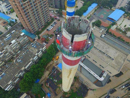 煙囪拆除標準及安全施工要求：