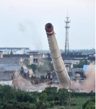 高空拆除-煙囪爆破拆除新聞