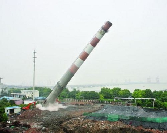 煙囪爆破-煙囪爆破拆除施工流程方案