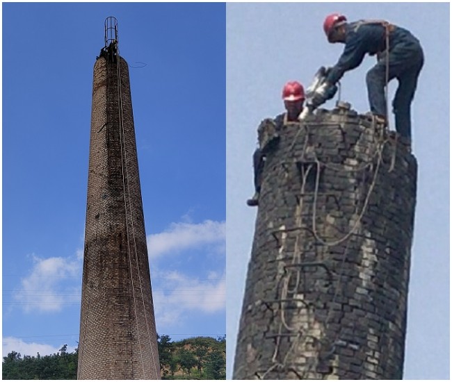 重慶煙囪拆除-廢棄煙囪拆除勢在必行！