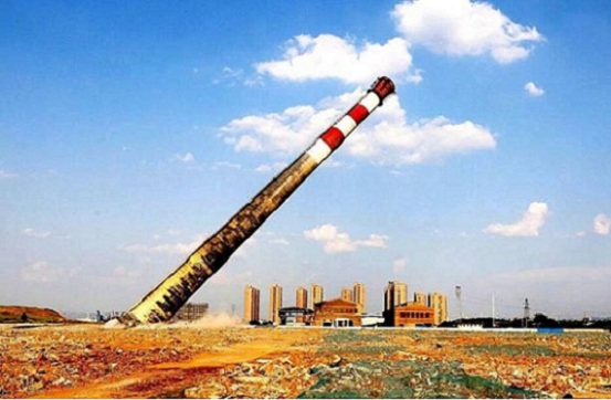 煙囪定向爆破-放倒拆除煙囪開口大小如何計(jì)算？