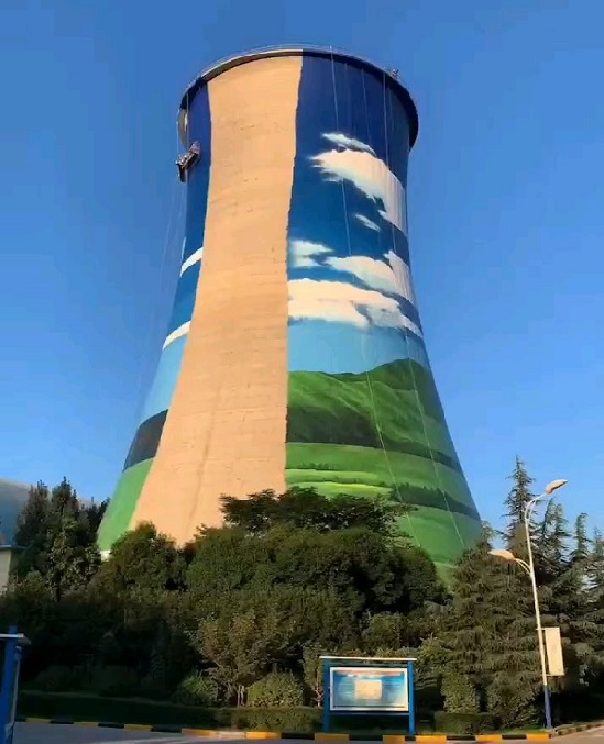 冷卻塔美化彩繪:實(shí)用與美觀的完美結(jié)合！